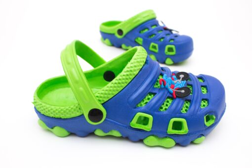 papuci verzi spuma pentru copii
