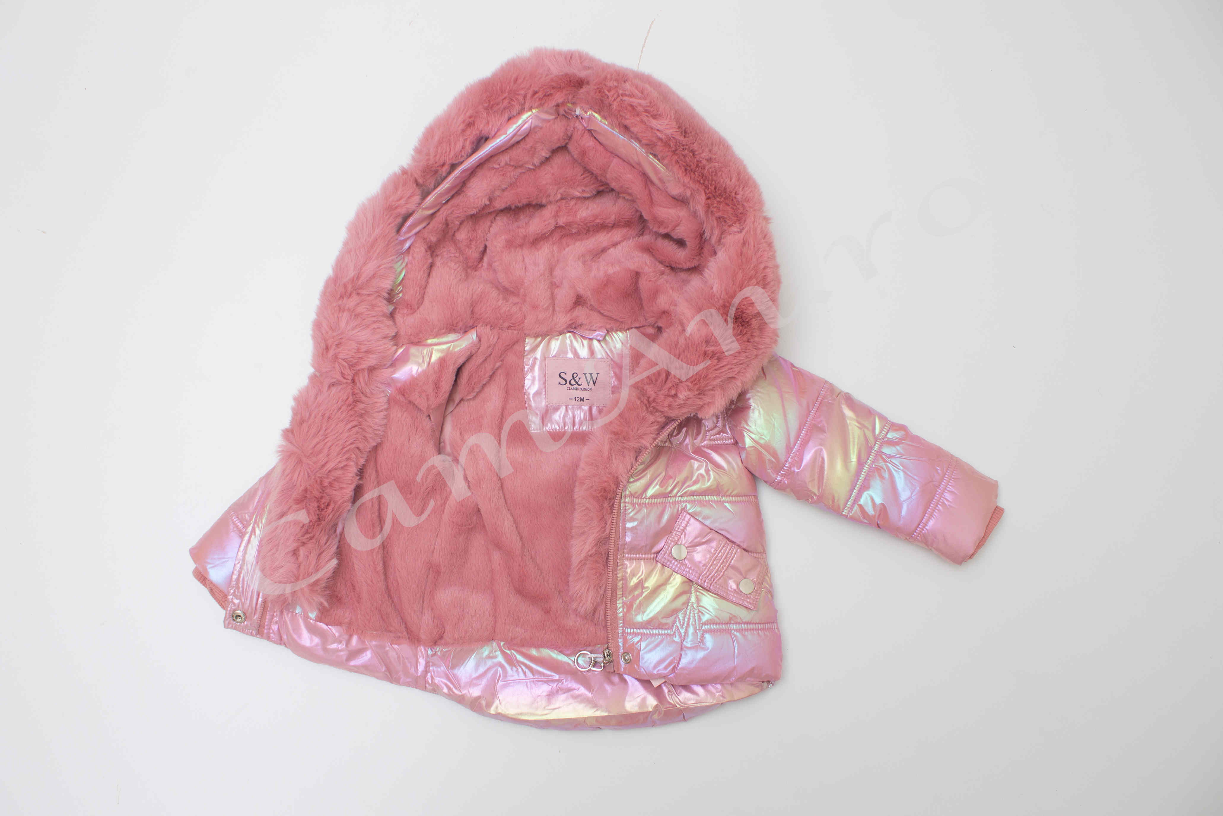 geaca roz cameleon pentru copii