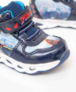 ghete bleumarin cu led spiderman