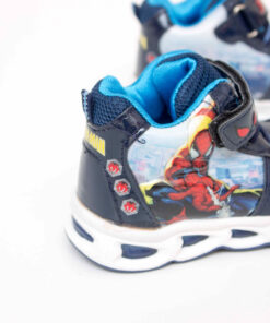 ghete bleumarin cu led spiderman