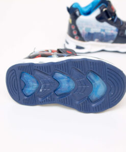 ghete bleumarin cu led spiderman
