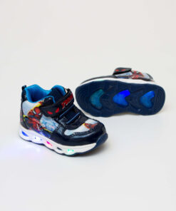 ghete bleumarin cu led spiderman