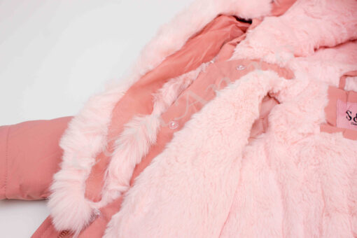 geaca fete iarna roz